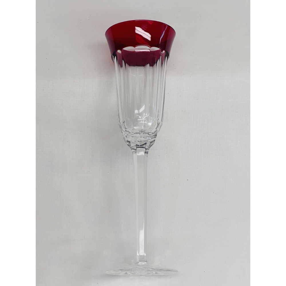 Waterford Crystal‎ Simply Red champagne, flute Cased Ruby Crimson